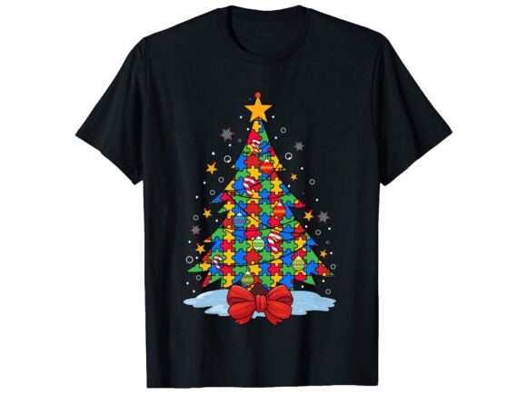 Autism Christmas T-shirt Design Review