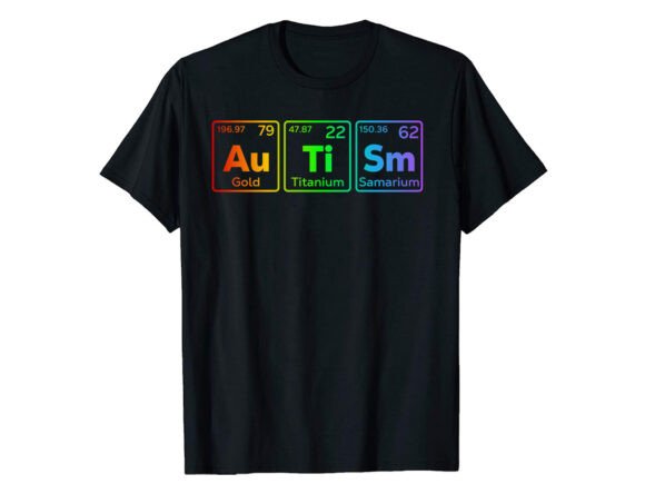 Autism Periodic Table T-Shirt Graphics Review