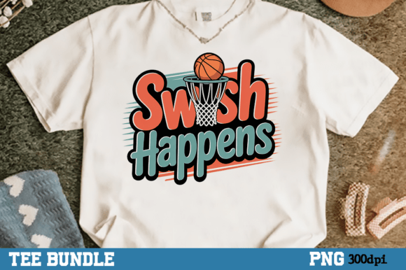 Basketball Png, Swish and Shine Shirt Graphics