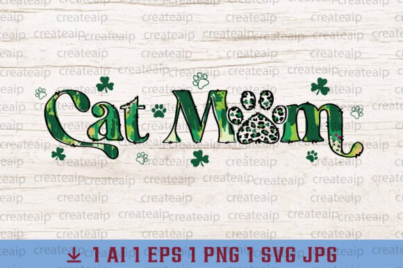 Cat Mom Coquette PNG St Patricks Day Svg Graphics and T-Shirt Designs