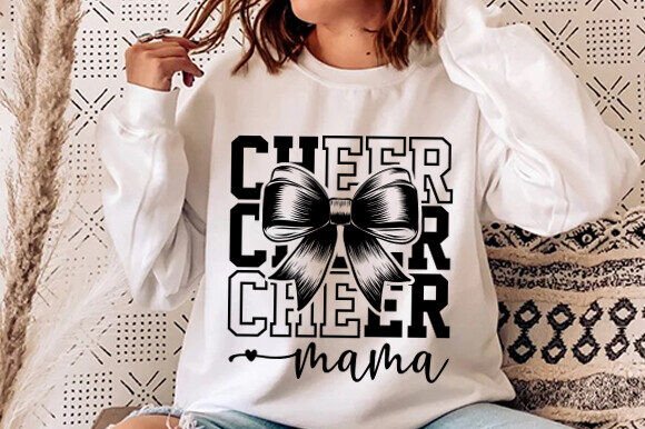 Cheer Mama Svg Png, Distressed Cheer Mom Graphics and T-Shirts