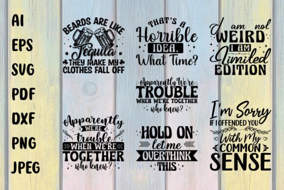 Funny Quote Typography SVG Design Bundle: A Designer’s Review for Graphics and Flyers Amp