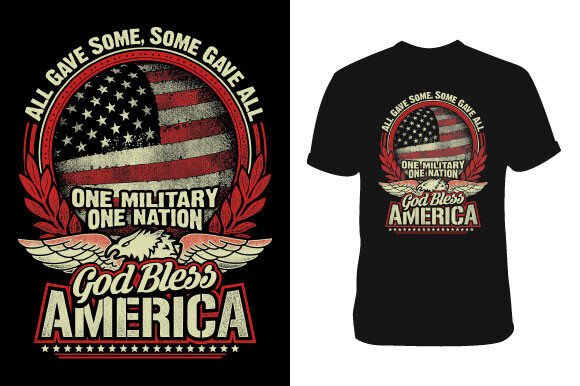 One Military One Nation Veteran T-shirt Graphics and T-Shirt Designs Review
